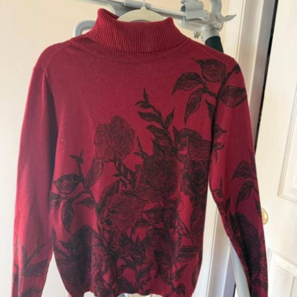 Desigual Garden Turtleneck Sweater, Spain Size M / US Size S M